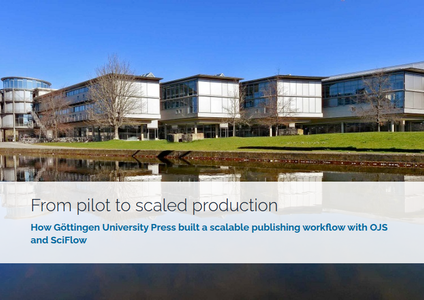 Göttingen University Press case study: From pilot to scaled production